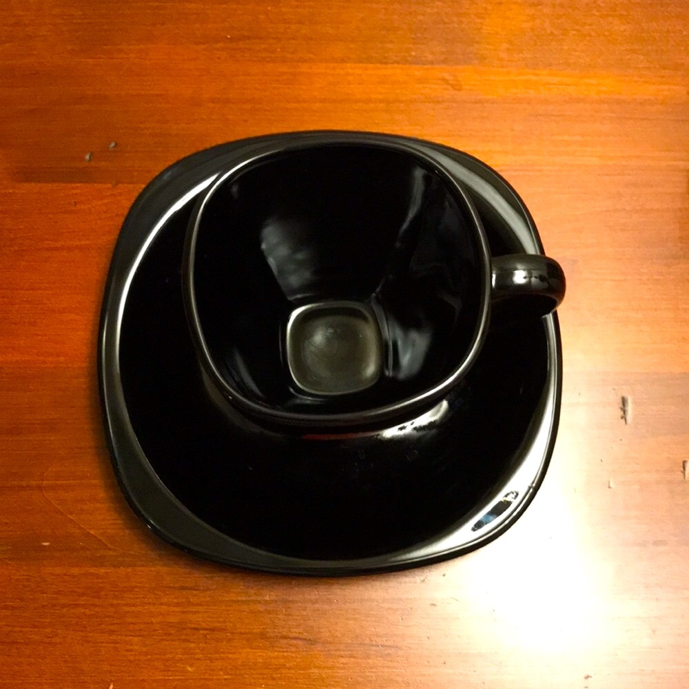 Made In France Stamped Demitasse Espresso Cup and Saucer - Picture 7 of 13